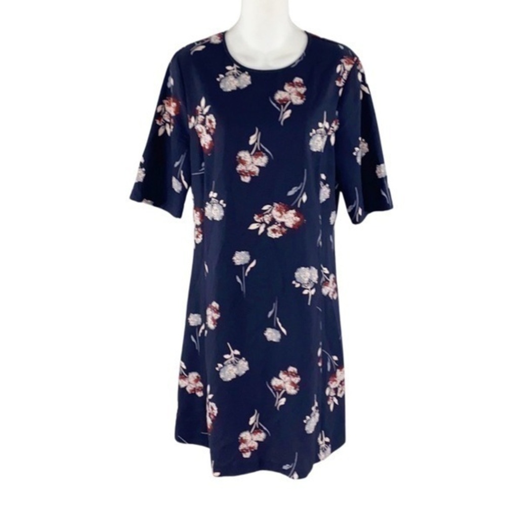 Benetton navy floral dress